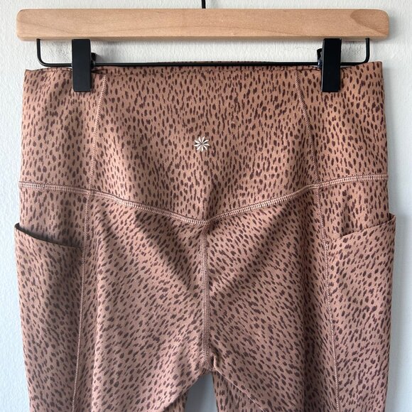 Athleta Salutation Animal Print Leggings w/ Stash Pockets Womens Size M - Picture 6 of 12